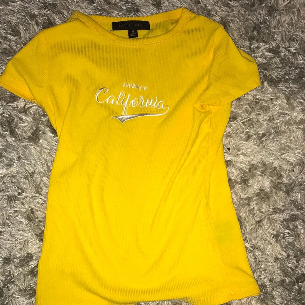 Yellow shirt!